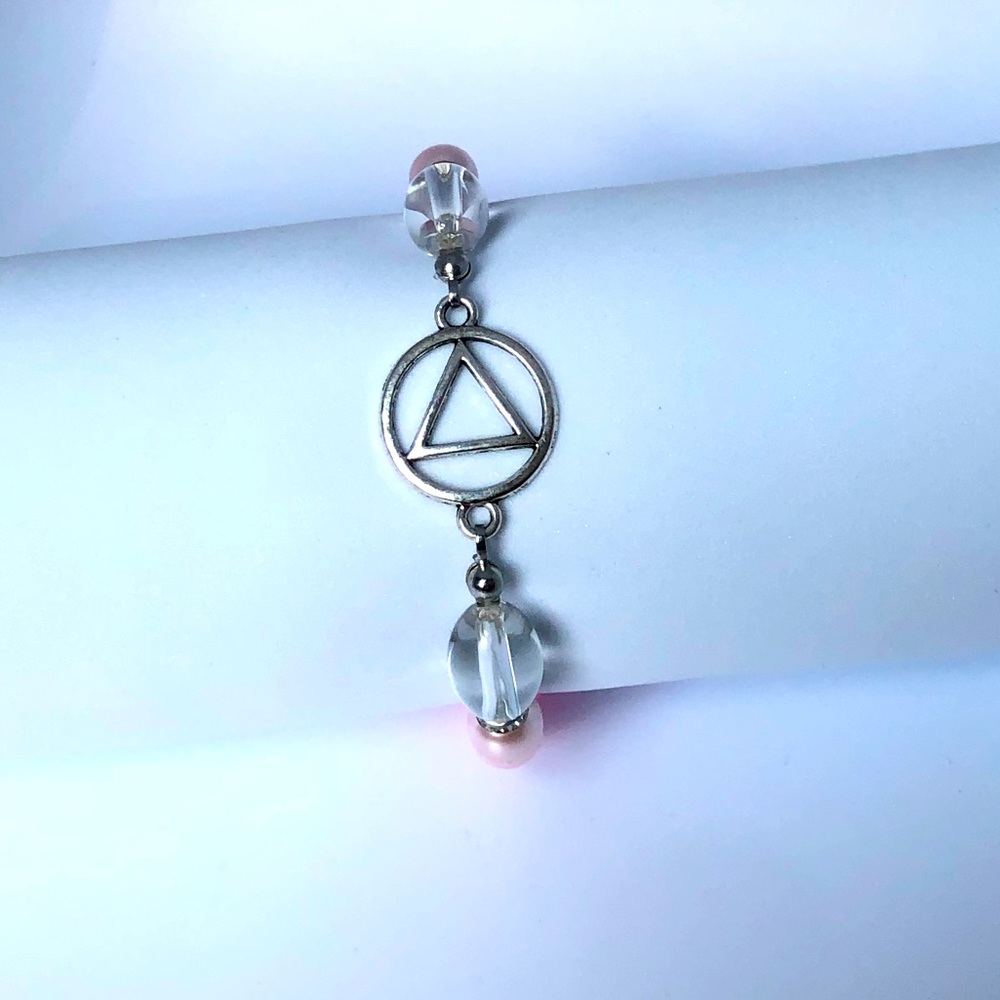 Pink AA prayer bracelet